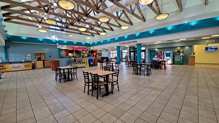 Seating area at Frank S. Farley Service Plaza [04]