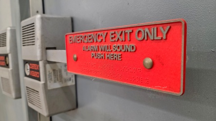 Emergency exit push bar