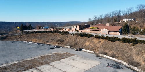 Burned out Days Inn near Warfordsburg, Pennsylvania [01]