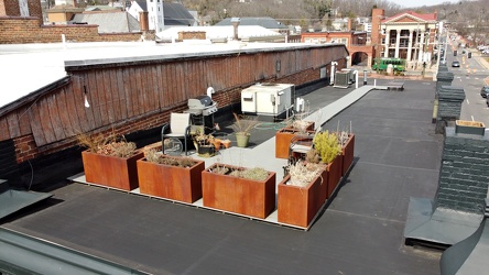 Rooftop patio at 2 North Central Avenue