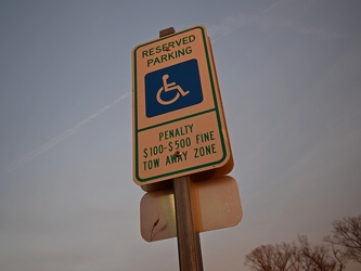 Reserved parking at Martin's in Waynesboro, Virginia