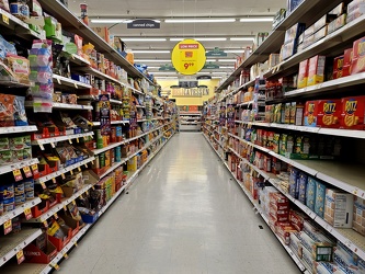 Potato chip aisle at Kroger in Waynesboro, Virginia