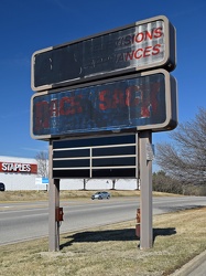 Former Statler Crossing sign