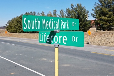 Intersection of South Medical Park Drive and Lifecore Drive