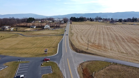 Tinkling Spring Road at Churchmans Mill Road