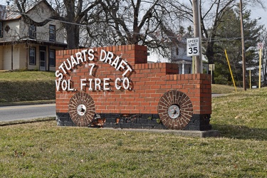 Sign at Stuarts Draft Volunteer Fire Department