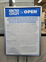 "Micro Center is OPEN"