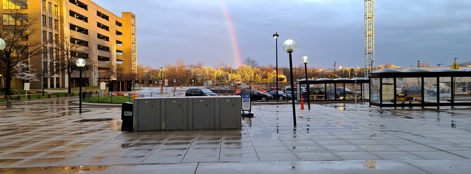 Rainbow at New Carrollton station