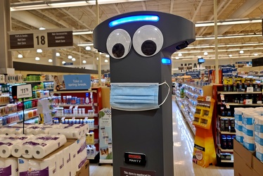 Marty robot wearing a mask [01]