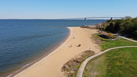 East beach at Sandy Point State Park