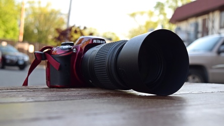 Nikon D3200 with zoom lens