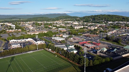 Harrisonburg from above JMU east campus parking garage