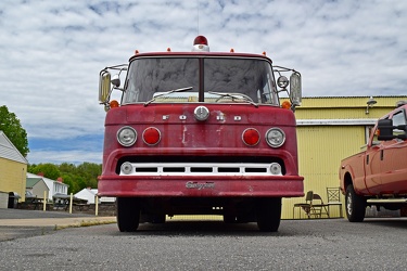 Vintage Seagrave fire truck at Churchville Volunteer Fire Department [03]