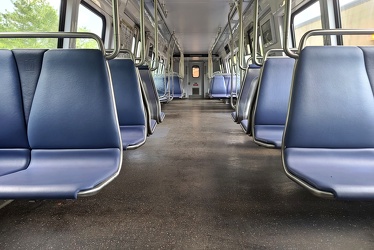 Interior of WMATA railcar 7260