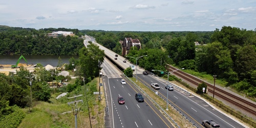 US Route 1 and CSX bridges over the Occoquan River [04]