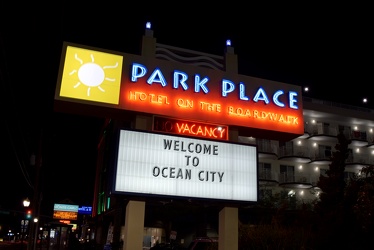 Sign for Park Place Hotel