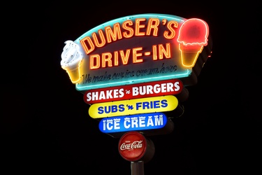 Sign for Dumser's Drive-In