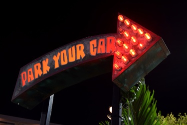 “Park Your Car” sign at Seacrets