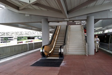 Platform at Tysons Corner station