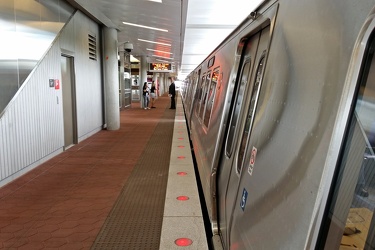 7000-Series train at Wiehle-Reston East station