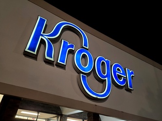 Exterior sign at the Kroger in Waynesboro, Virginia