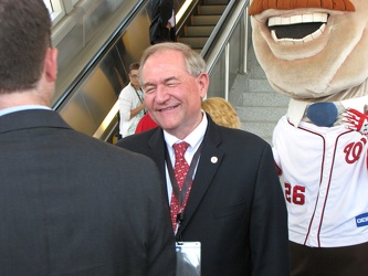 Former Virginia governor Jim Gilmore at Wiehle-Reston East station