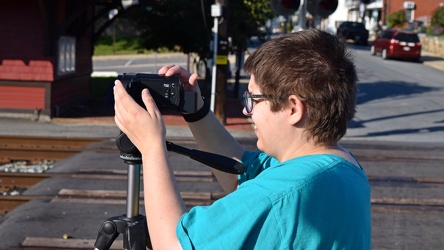 Elyse films trains at Brunswick [02]