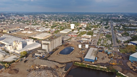 Camden, New Jersey from the Delaware River, facing east