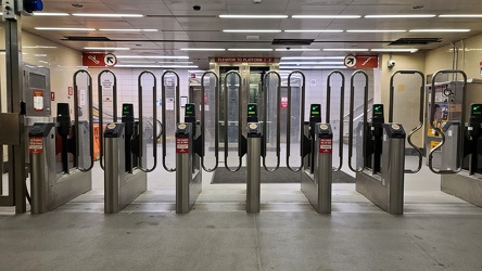 Turnstiles at Lindenwold station