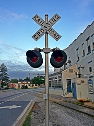 Railroad signal and crossbuck [02]