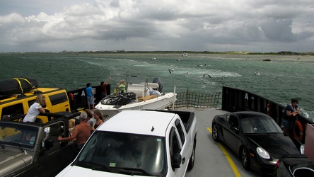 Vehicles on the M/V W. Stanford White