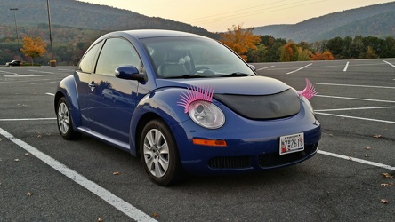 Volkswagen Beetle with eyelashes