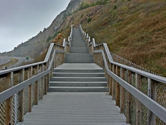 Stairs to Sideling Hill overlook