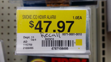 Walmart shelf label