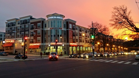 Sunset over Rhode Island Row