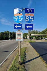 Signs for Interstates 95 and 85 [01]