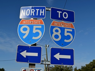 Signs for Interstates 95 and 85 [02]