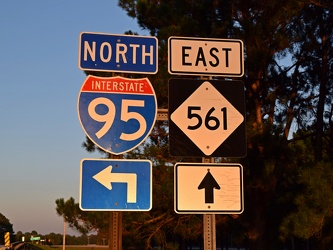 Shields for Interstate 95 and North Carolina 561 near Enfield [02]