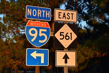 Shields for Interstate 95 and North Carolina 561 near Enfield [04]