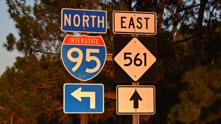 Shields for Interstate 95 and North Carolina 561 near Enfield [05]