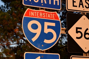 Shield for Interstate 95 near Enfield