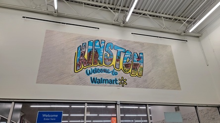 "Kinston" sign at Walmart