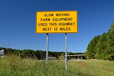 Farm equipment sign on I-795 [01]