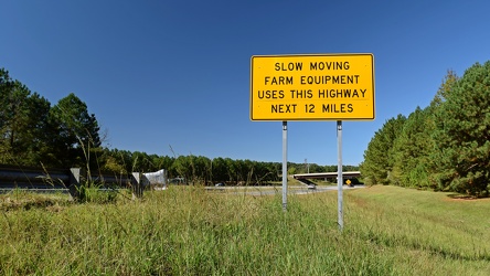 Farm equipment sign on I-795 [02]