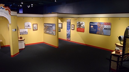 Upper level exhibit space at Nauticus