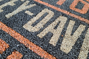 Harley-Davidson logo in gravel [03]