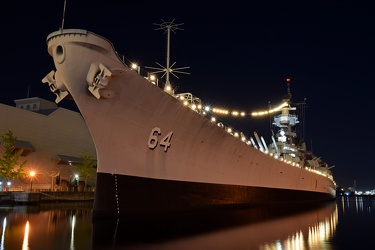 USS Wisconsin at night [03]