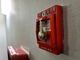 Simplex break-glass pull station at the DoubleTree in Virginia Beach [01]