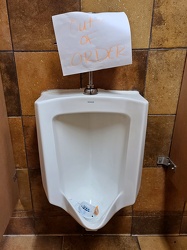 Urinal at Taco Bell in Fredericksburg, Virginia