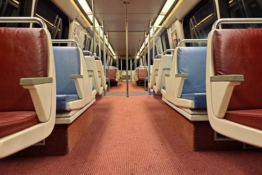 Interior of WMATA railcar 2061